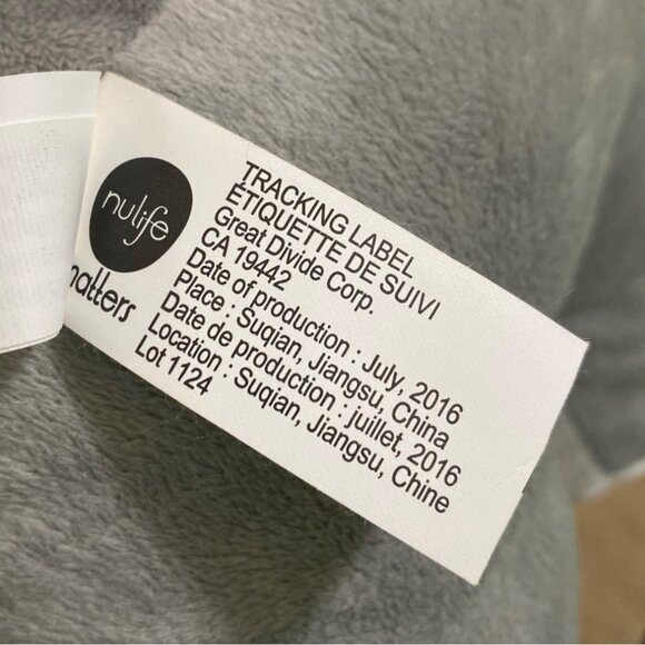 Nulife Matters Elephant Plush 13" Sitting Gray Striped T-Shirt Stuffed Animal - Picture 8 of 9